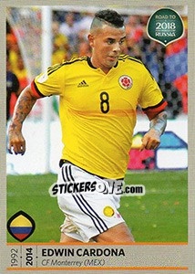 Sticker Edwin Cardona - Road to 2018 FIFA World Cup Russia n. 344 - Panini