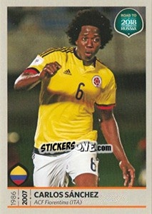 Sticker Carlos Sanchez - Road to 2018 FIFA World Cup Russia n. 345 - Panini