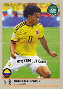 Sticker Juan Cuadrado - Road to 2018 FIFA World Cup Russia n. 347 - Panini
