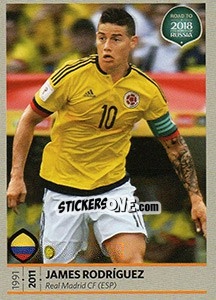 Sticker James Rodriguez - Road to 2018 FIFA World Cup Russia - Panini