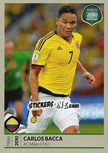 Sticker Carlos Bacca - Road to 2018 FIFA World Cup Russia n. 351 - Panini