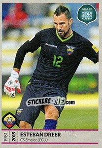 Sticker Esteban Dreer - Road to 2018 FIFA World Cup Russia n. 353 - Panini