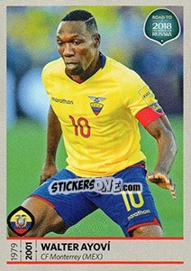 Sticker Walter Ayovi - Road to 2018 FIFA World Cup Russia - Panini