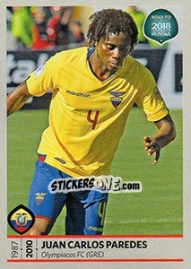 Sticker Juan Carlos Paredes - Road to 2018 FIFA World Cup Russia n. 357 - Panini