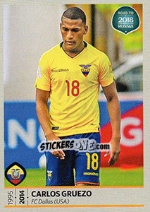 Sticker Carlos Gruezo - Road to 2018 FIFA World Cup Russia n. 359 - Panini
