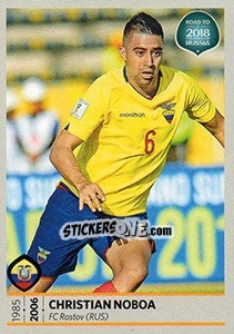 Sticker Christian Noboa - Road to 2018 FIFA World Cup Russia n. 360 - Panini