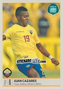 Figurina Juan Cazares - Road to 2018 FIFA World Cup Russia - Panini