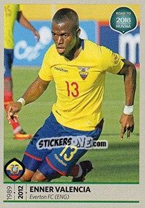 Sticker Enner Valencia - Road to 2018 FIFA World Cup Russia n. 368 - Panini
