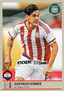 Sticker Gustavo Gomez - Road to 2018 FIFA World Cup Russia n. 371 - Panini