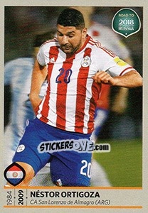 Sticker Nestor Ortigoza - Road to 2018 FIFA World Cup Russia n. 375 - Panini