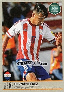 Sticker Hernan Perez - Road to 2018 FIFA World Cup Russia n. 377 - Panini