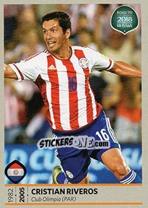 Sticker Cristian Riveros - Road to 2018 FIFA World Cup Russia n. 378 - Panini