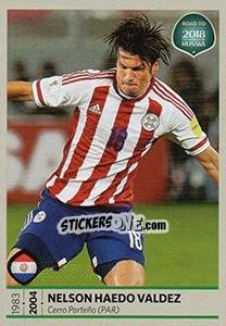 Sticker Nelson Haedo Valdez - Road to 2018 FIFA World Cup Russia n. 382 - Panini
