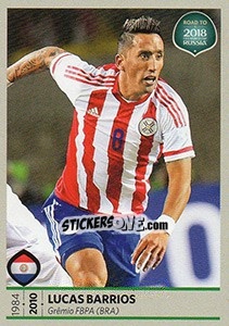 Sticker Lucas Barrios - Road to 2018 FIFA World Cup Russia n. 383 - Panini