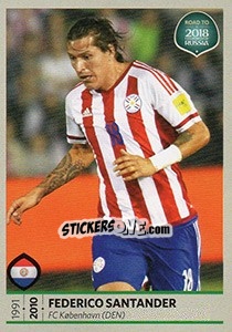Sticker Federico Santander - Road to 2018 FIFA World Cup Russia n. 384 - Panini