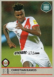 Sticker Christian Ramos - Road to 2018 FIFA World Cup Russia n. 387 - Panini