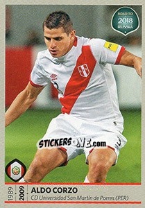 Sticker Aldo Corzo - Road to 2018 FIFA World Cup Russia n. 388 - Panini