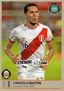 Sticker Carlos Lobaton - Road to 2018 FIFA World Cup Russia n. 392 - Panini