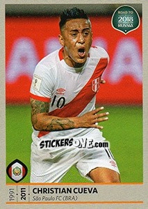 Sticker Christian Cueva - Road to 2018 FIFA World Cup Russia n. 395 - Panini
