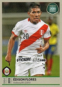 Sticker Édison Flores - Road to 2018 FIFA World Cup Russia - Panini