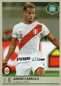 Sticker André Carrillo - Road to 2018 FIFA World Cup Russia n. 398 - Panini