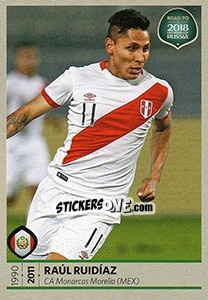 Sticker Raul Ruidiaz - Road to 2018 FIFA World Cup Russia n. 399 - Panini