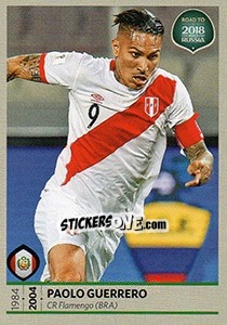 Sticker Paolo Guerrero - Road to 2018 FIFA World Cup Russia n. 400 - Panini