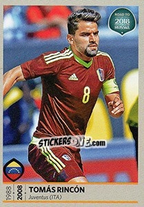 Sticker Tomas Rincon - Road to 2018 FIFA World Cup Russia n. 410 - Panini