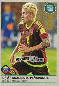 Sticker Adalberto Penaranda - Road to 2018 FIFA World Cup Russia n. 413 - Panini