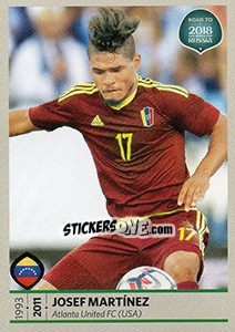 Sticker Josef Martinez - Road to 2018 FIFA World Cup Russia n. 415 - Panini