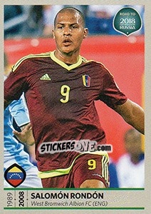 Sticker Salomon Rondon - Road to 2018 FIFA World Cup Russia n. 416 - Panini