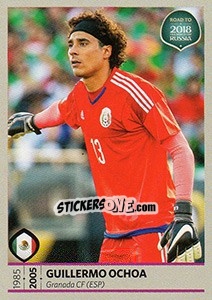 Sticker Guillermo Ochoa - Road to 2018 FIFA World Cup Russia n. 417 - Panini