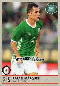 Sticker Rafael Marquez - Road to 2018 FIFA World Cup Russia n. 418 - Panini