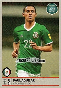 Sticker Paul Aguilar - Road to 2018 FIFA World Cup Russia n. 420 - Panini