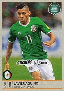 Sticker Javier Aquino - Road to 2018 FIFA World Cup Russia n. 423 - Panini