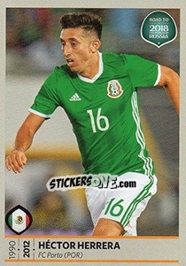 Sticker Héctor Herrera - Road to 2018 FIFA World Cup Russia n. 425 - Panini