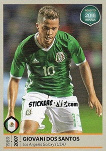 Figurina Giovani dos Santos - Road to 2018 FIFA World Cup Russia - Panini