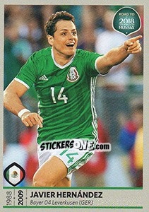 Sticker Javier Hernandez - Road to 2018 FIFA World Cup Russia - Panini