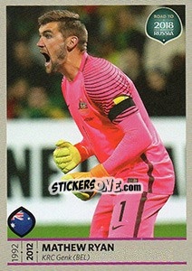 Sticker Mathew Ryan - Road to 2018 FIFA World Cup Russia n. 433 - Panini