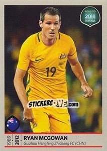 Sticker Ryan McGowan - Road to 2018 FIFA World Cup Russia n. 437 - Panini