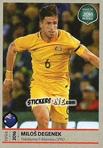 Sticker Milos Degenek - Road to 2018 FIFA World Cup Russia - Panini