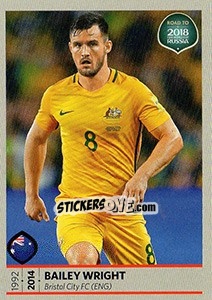 Cromo Bailey Wright - Road to 2018 FIFA World Cup Russia - Panini