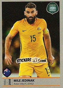 Sticker Mile Jedinak - Road to 2018 FIFA World Cup Russia n. 441 - Panini