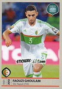 Sticker Faouzi Ghoulam - Road to 2018 FIFA World Cup Russia n. 453 - Panini