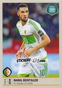 Sticker Nabil Bentaleb - Road to 2018 FIFA World Cup Russia n. 456 - Panini