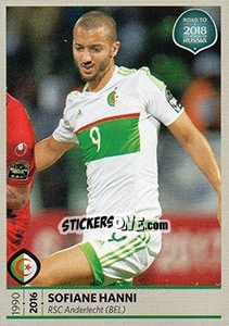 Figurina Sofiane Hanni - Road to 2018 FIFA World Cup Russia - Panini