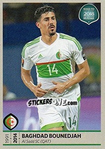 Sticker Baghdad Bounedjah - Road to 2018 FIFA World Cup Russia n. 462 - Panini