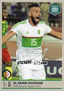Sticker El Arabi Soudani - Road to 2018 FIFA World Cup Russia n. 463 - Panini