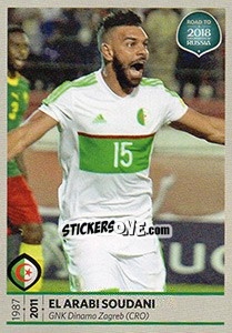 Sticker El Arabi Soudani - Road to 2018 FIFA World Cup Russia - Panini