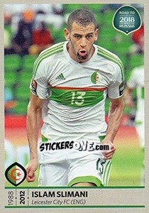 Sticker Islam Slimani - Road to 2018 FIFA World Cup Russia n. 464 - Panini
